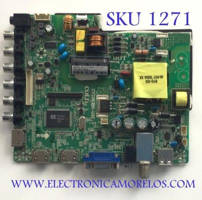 MAIN FUENTE PARA TV ELEMENT / NUMERO DE PARTE 52H0317 / CV3393BH-U32 / F50CV3393BHU32001 / DISPLAY ST3151A04-8 VER.2.1